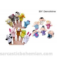 Denshine® 16Pcs Story Time Finger Puppets-10 Animals 6 People Family Members Educational Puppets by Denshine B01BVALR68
